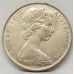 AUSTRALIA 1966 . FIFTY 50 CENTS COIN . HIGH SILVER CONTENT